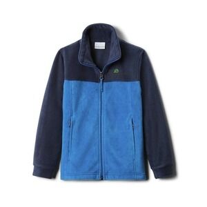 Outdoor Sport Youth Boys Steens Mt II Fleece, Bright Indigo/Collegiate Navy (L)